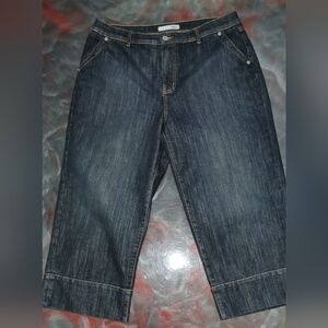 Chico's Platinum cropped jeans size 2